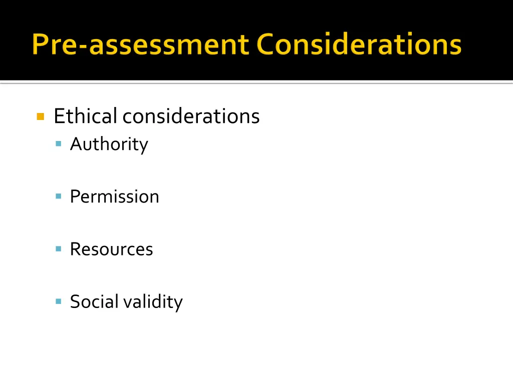 ethical considerations authority