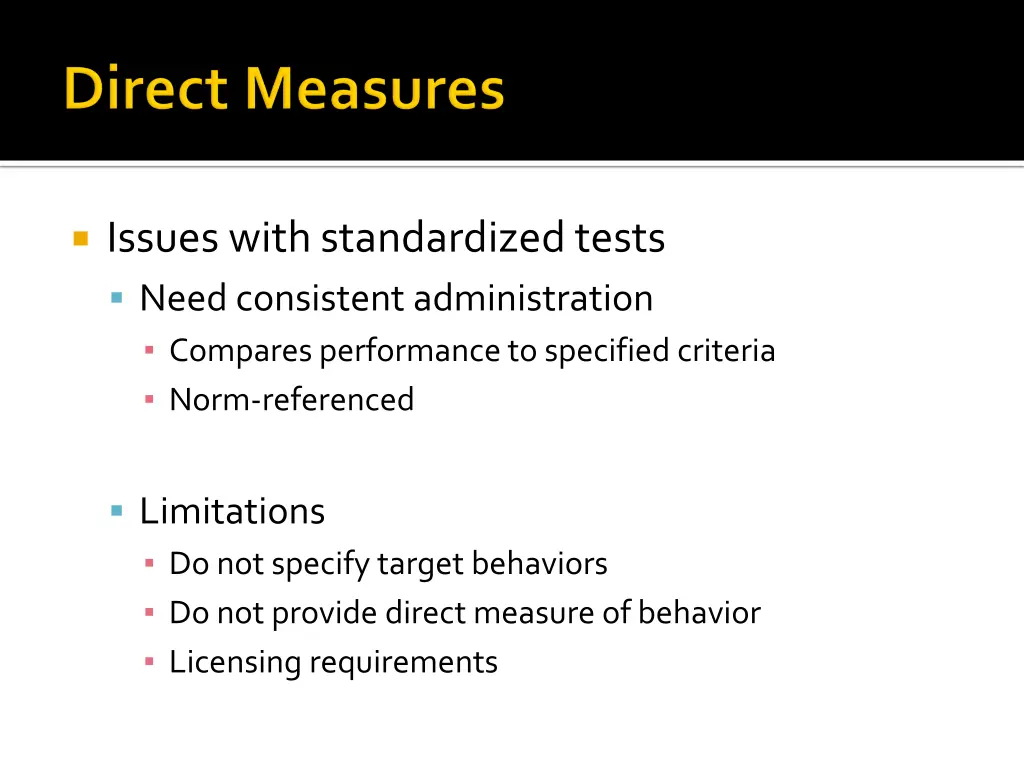 issues with standardized tests need consistent