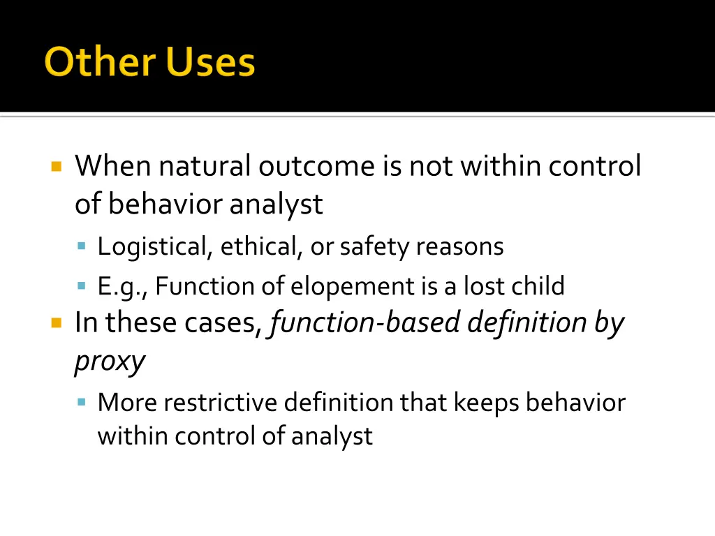 when natural outcome is not within control