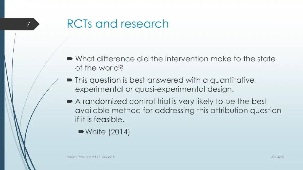 rcts and research