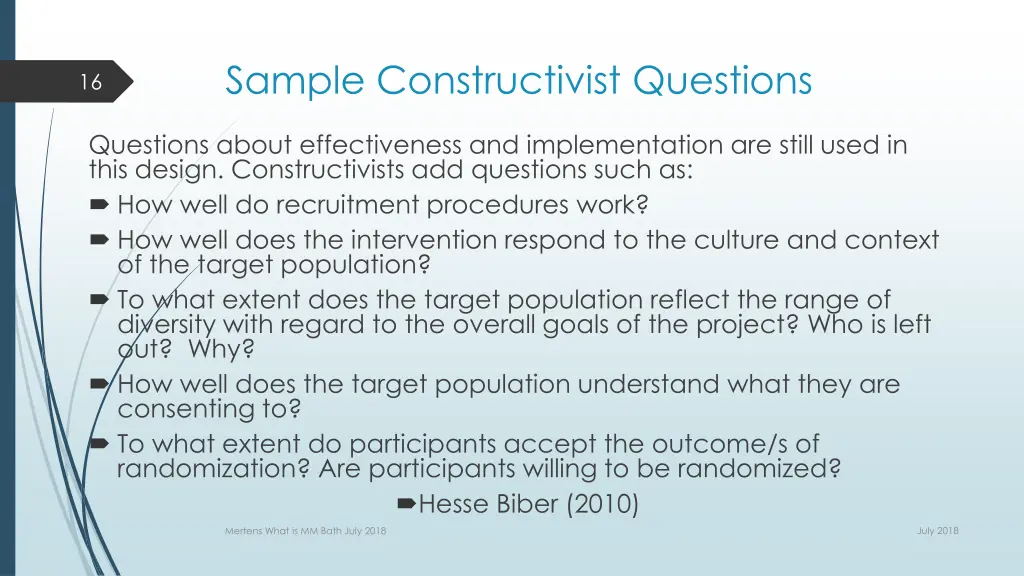 sample constructivist questions