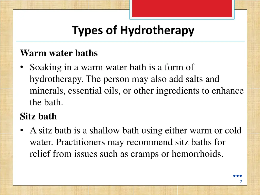 types of hydrotherapy 1