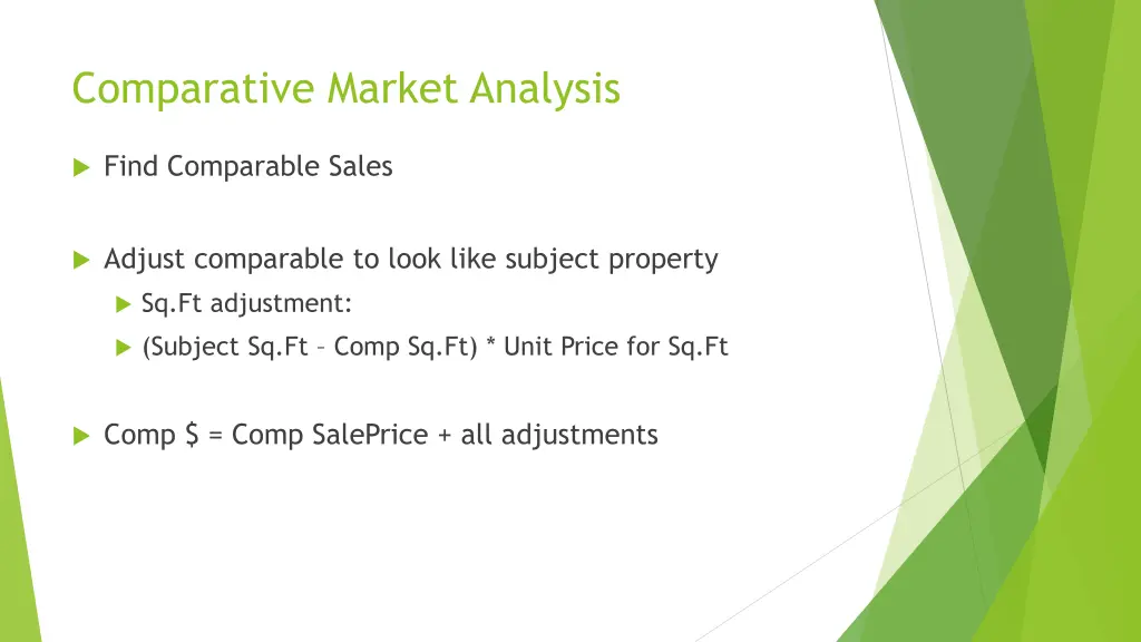 comparative market analysis