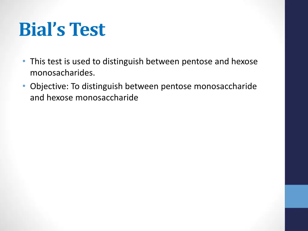 bial s test