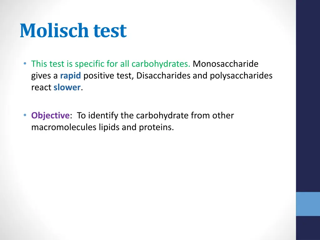 molisch test