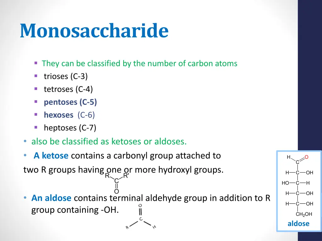 monosaccharide