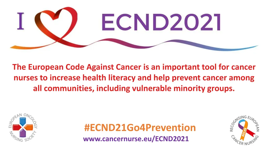 the european code against cancer is an important