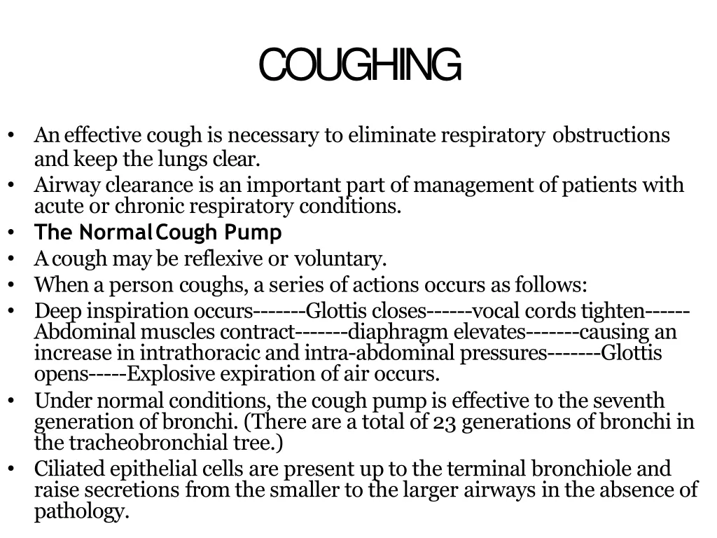 coughing