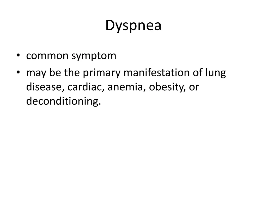 dyspnea