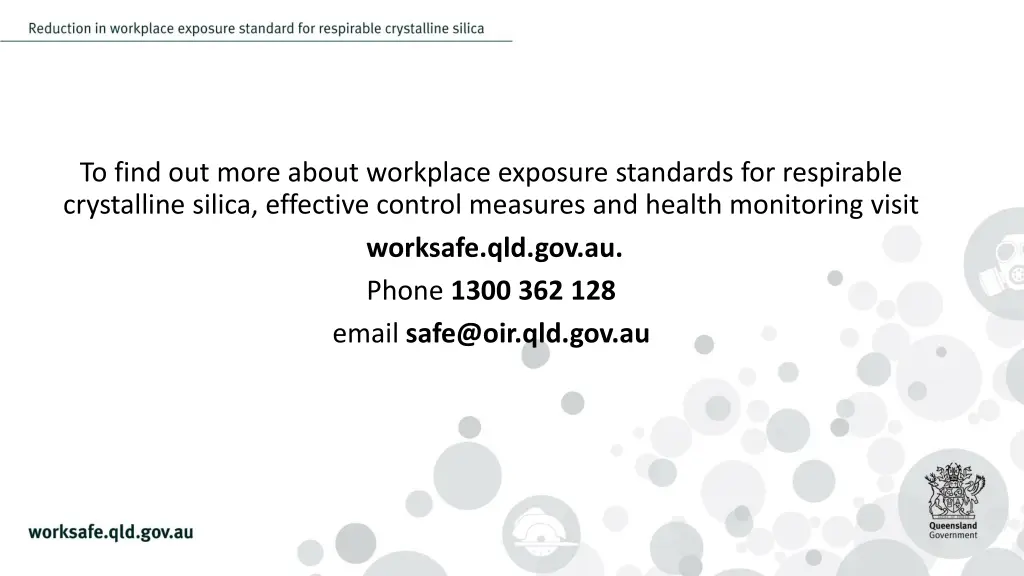 to find out more about workplace exposure