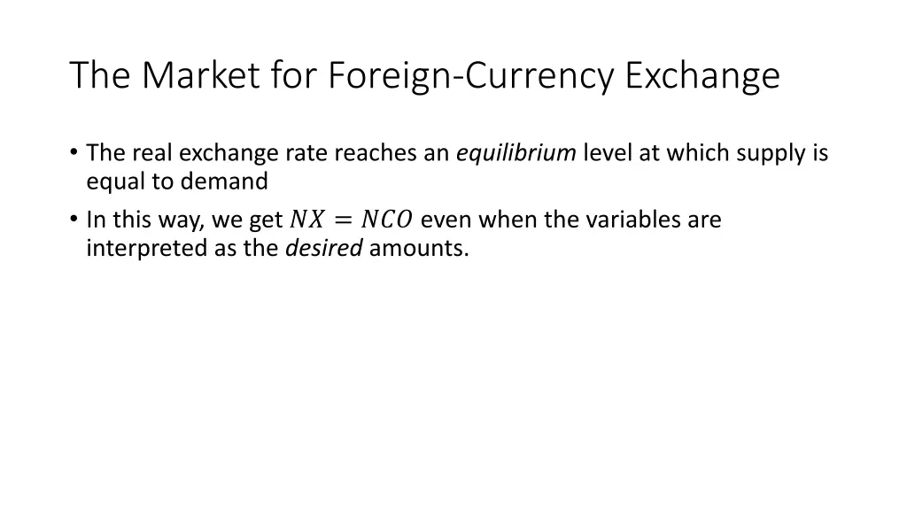 the market for foreign currency exchange 2