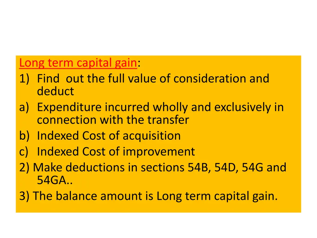 long term capital gain 1 find out the full value