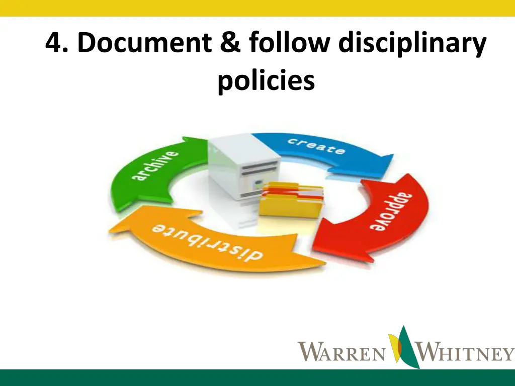 4 document follow disciplinary policies