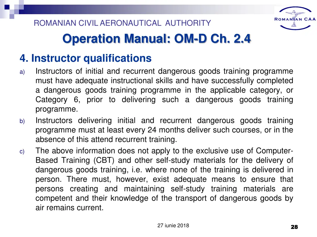 romanian civil aeronautical authority operation 26