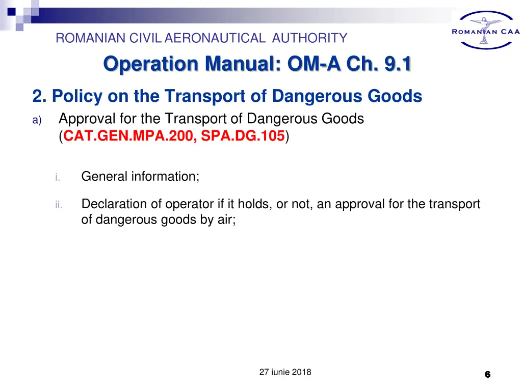 romanian civil aeronautical authority operation 4