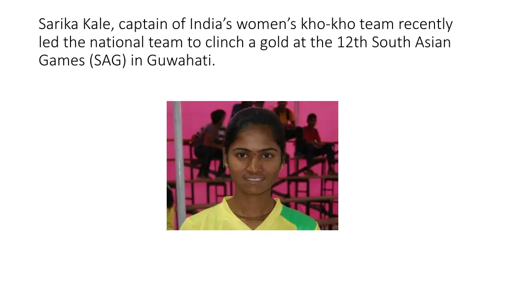 sarika kale captain of india s women