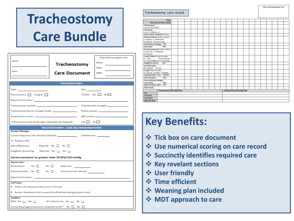 tracheostomy care bundle