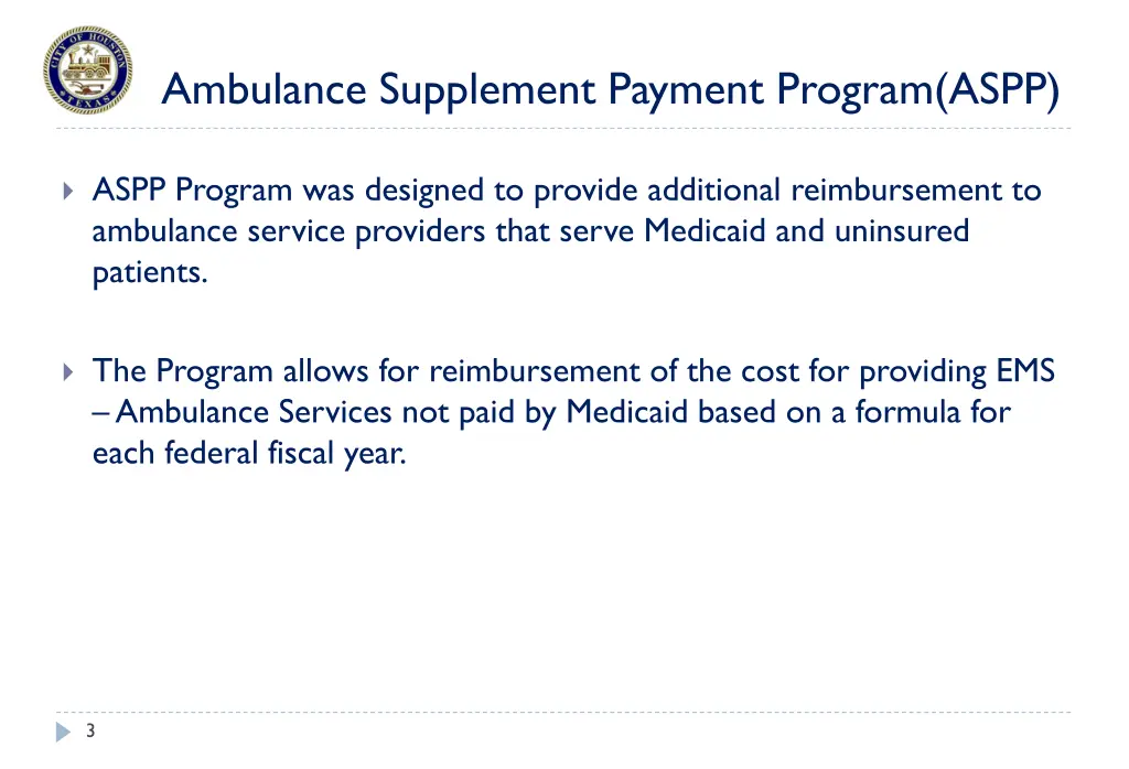 ambulance supplement payment program aspp