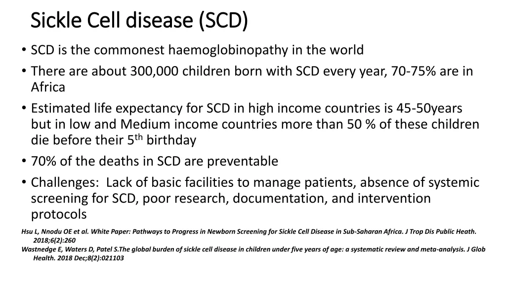 sickle cell disease scd sickle cell disease scd