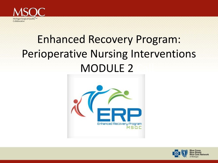 enhanced recovery program perioperative nursing