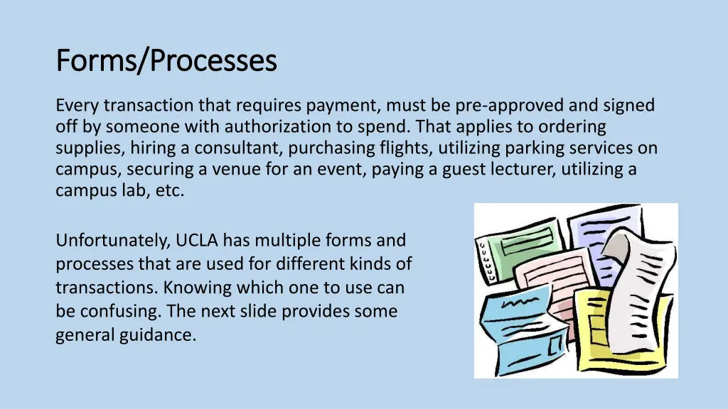 forms processes forms processes