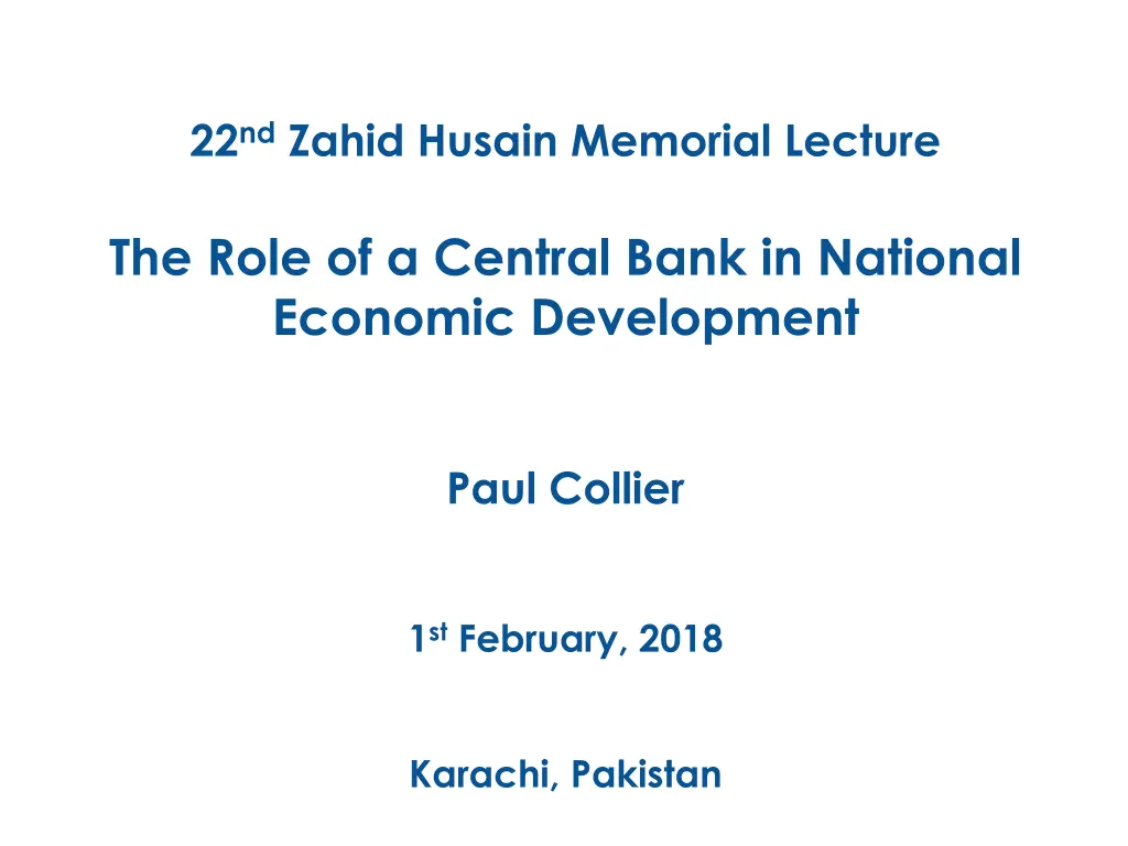 22 nd zahid husain memorial lecture 1