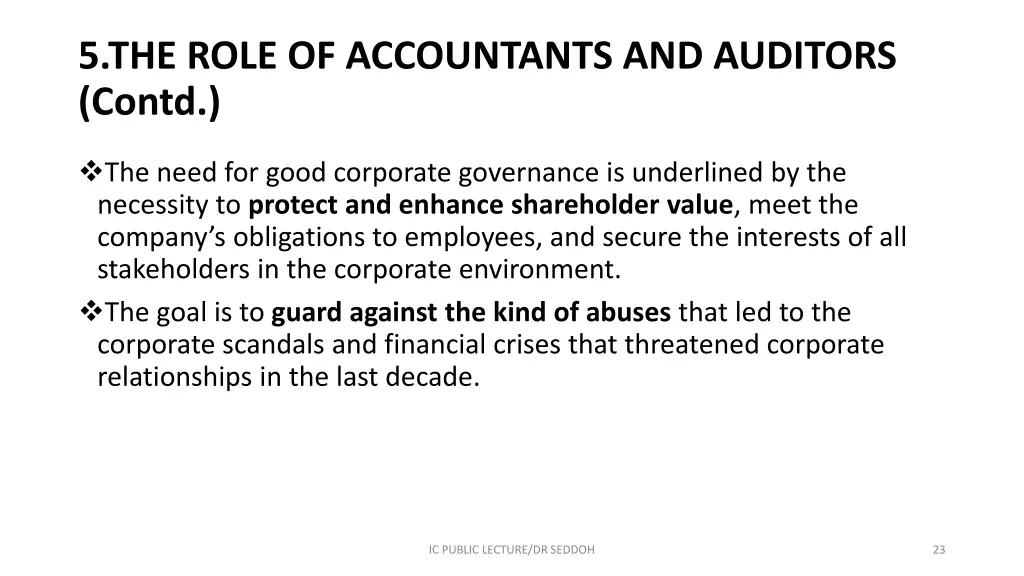 5 the role of accountants and auditors contd 2