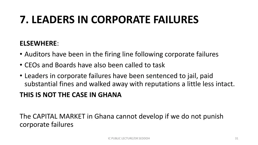 7 leaders in corporate failures