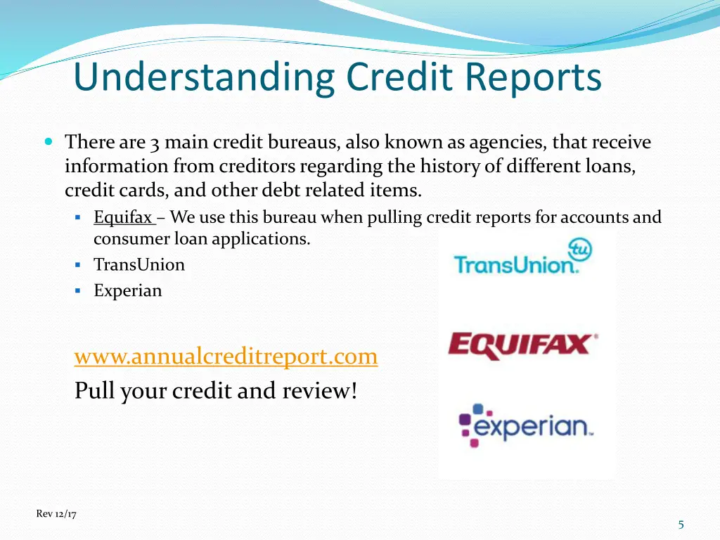 understanding credit reports 3