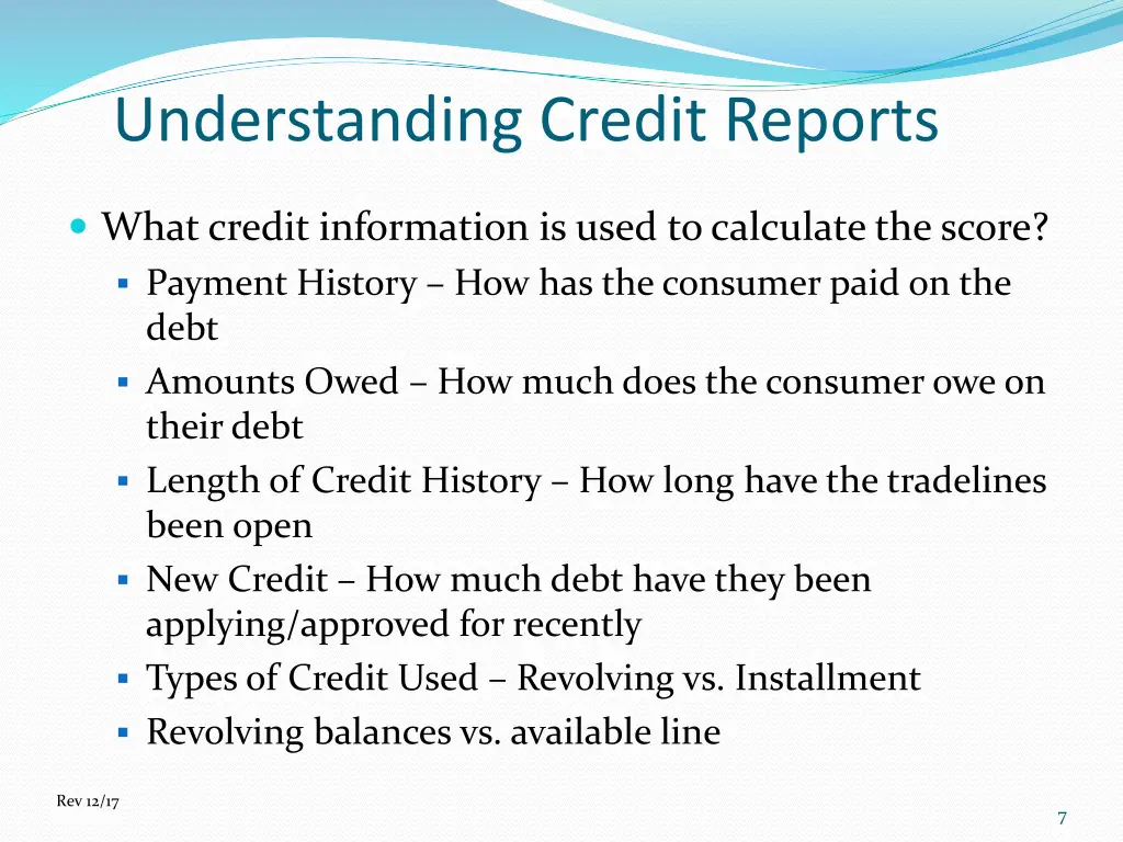 understanding credit reports 5