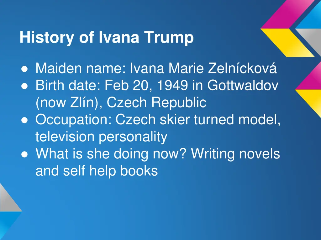 history of ivana trump