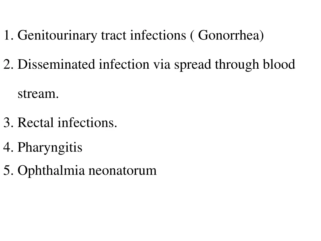 1 genitourinary tract infections gonorrhea