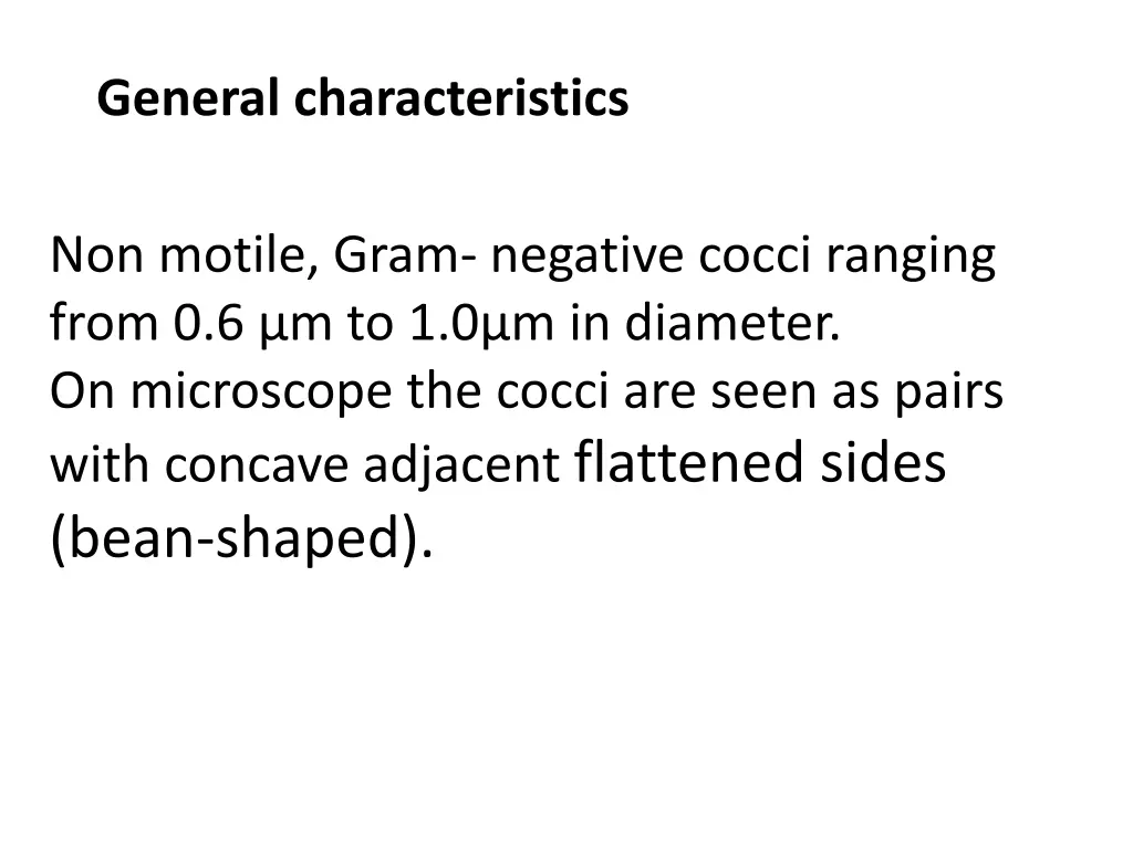 general characteristics