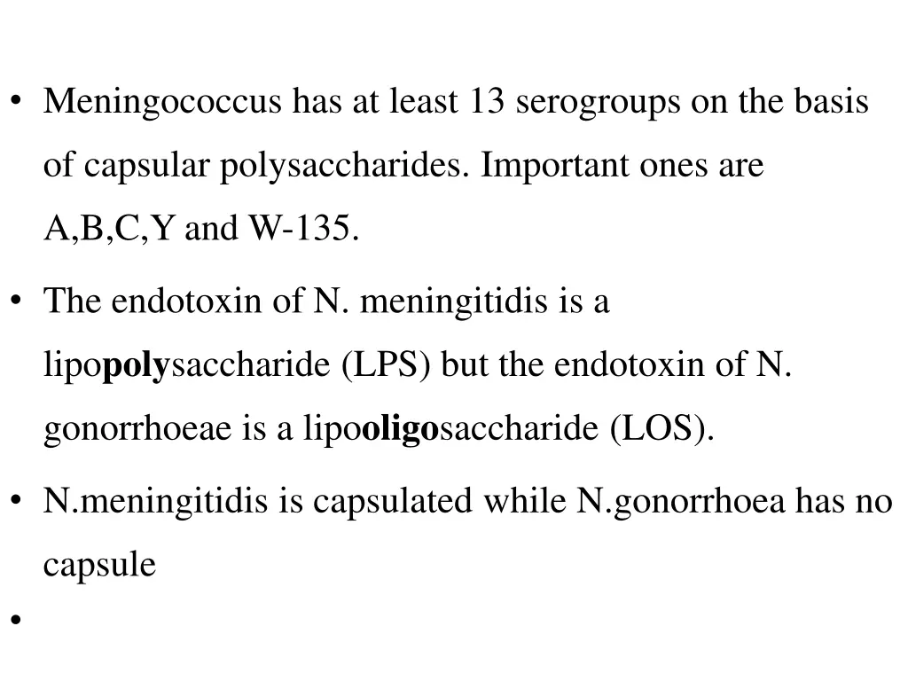 meningococcus has at least 13 serogroups