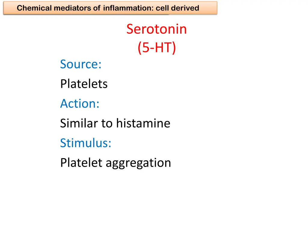 3 chemical mediators of inflammation chemical 1