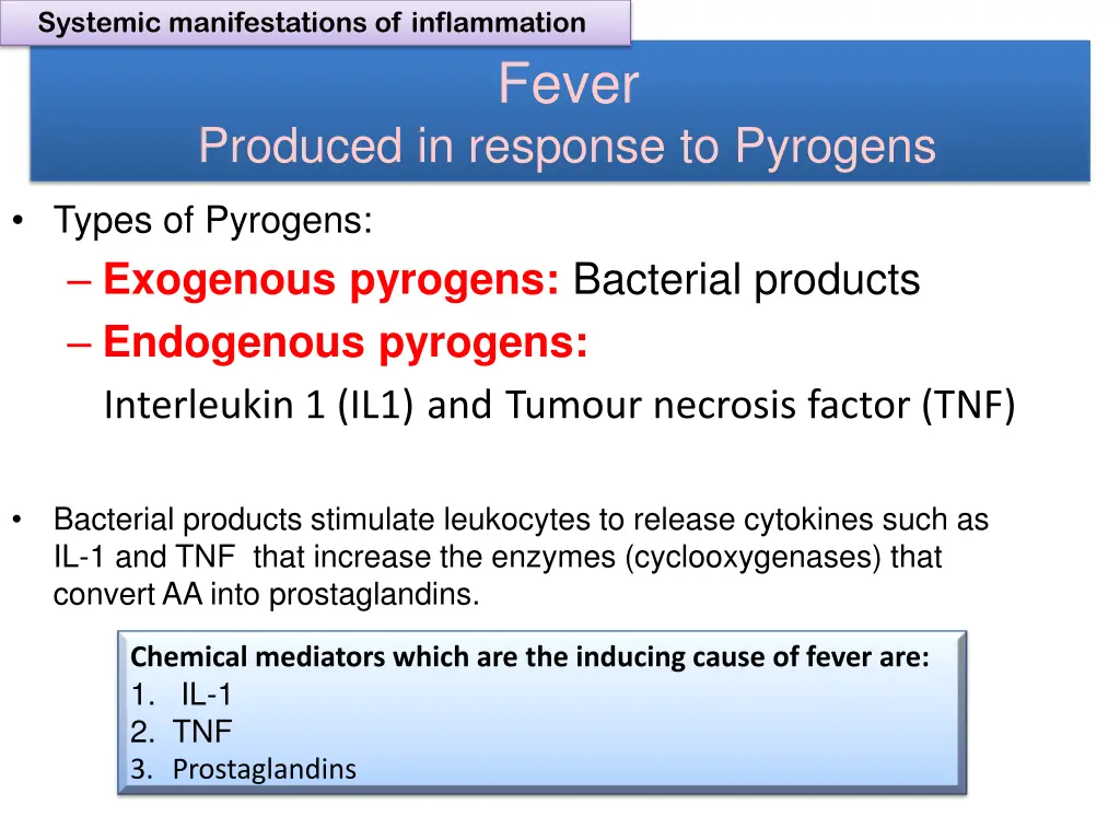 systemic manifestations of inflammation 1