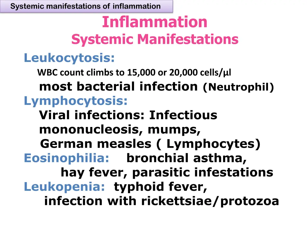 systemic manifestations of inflammation 4