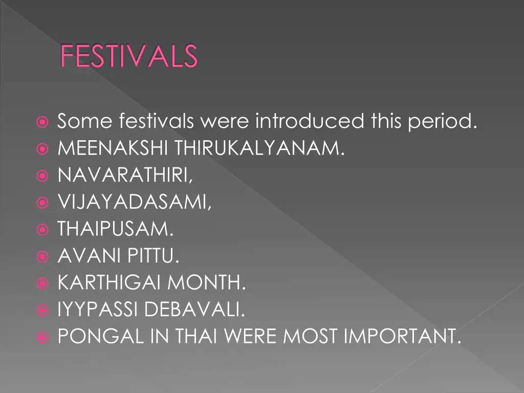 festivals