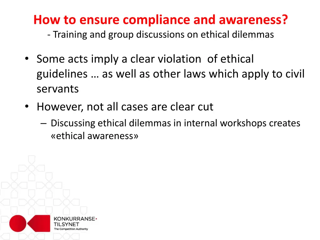 how to ensure compliance and awareness training