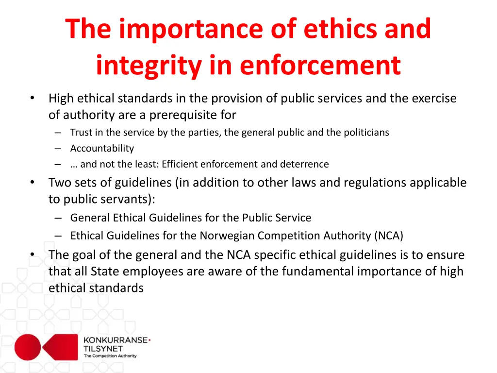 the importance of ethics and integrity