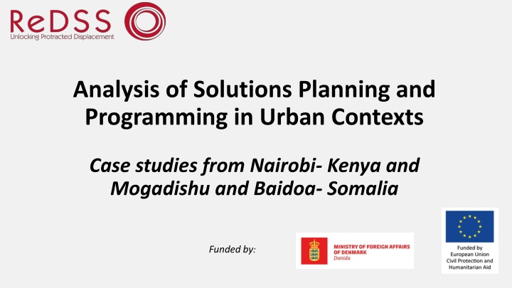 analysis of solutions planning and programming