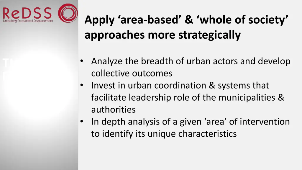 apply area based whole of society approaches more