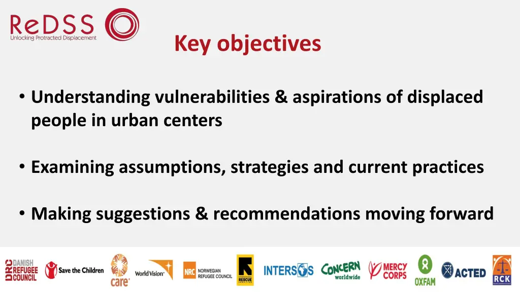 key objectives