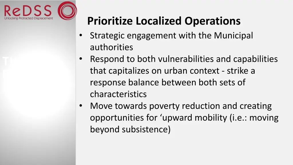 prioritize localized operations strategic