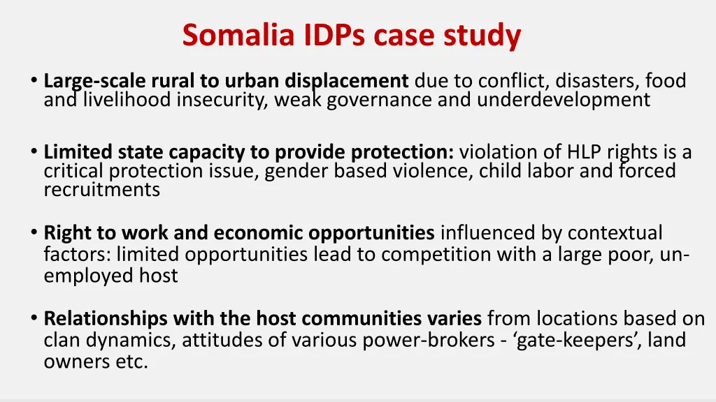 somalia idps case study