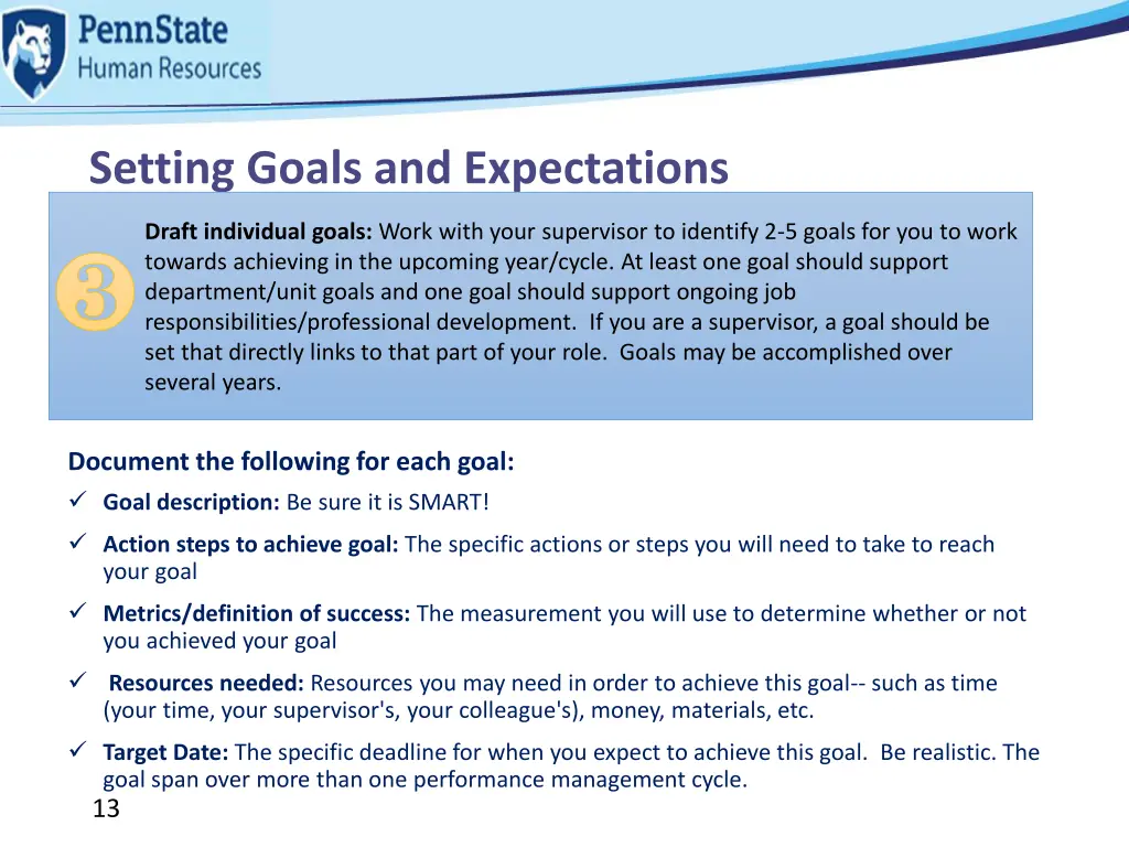 setting goals and expectations 2