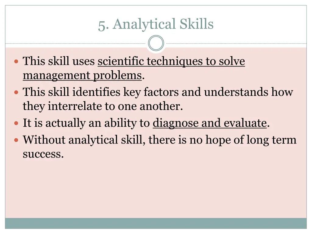 5 analytical skills