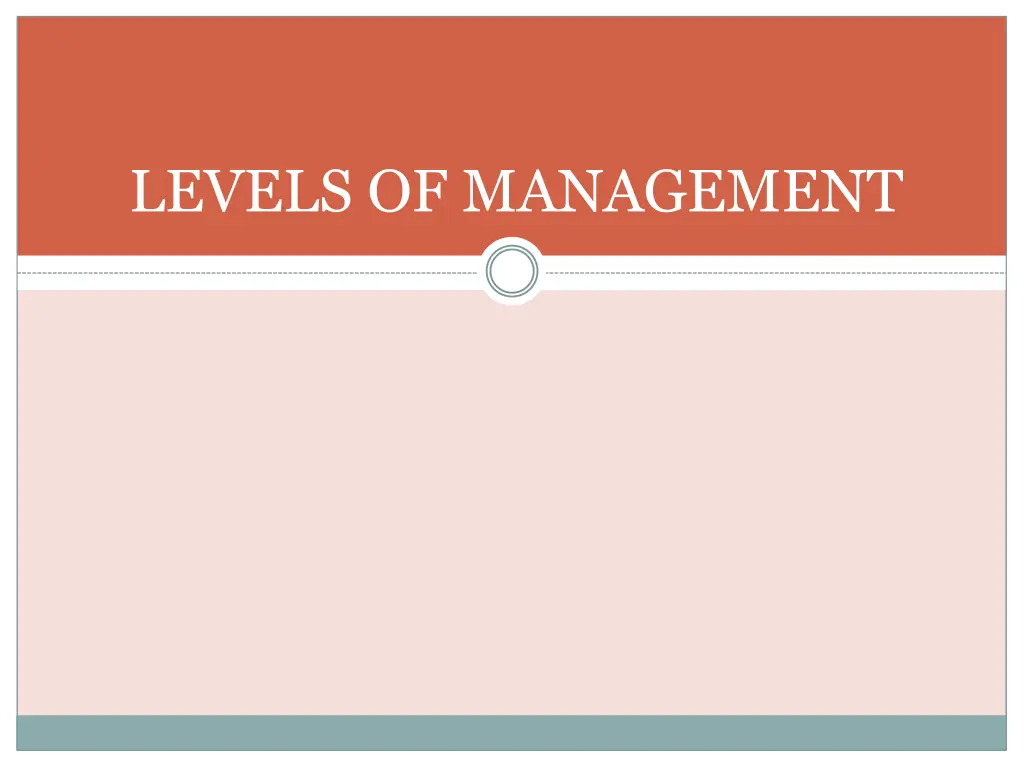 levels of management