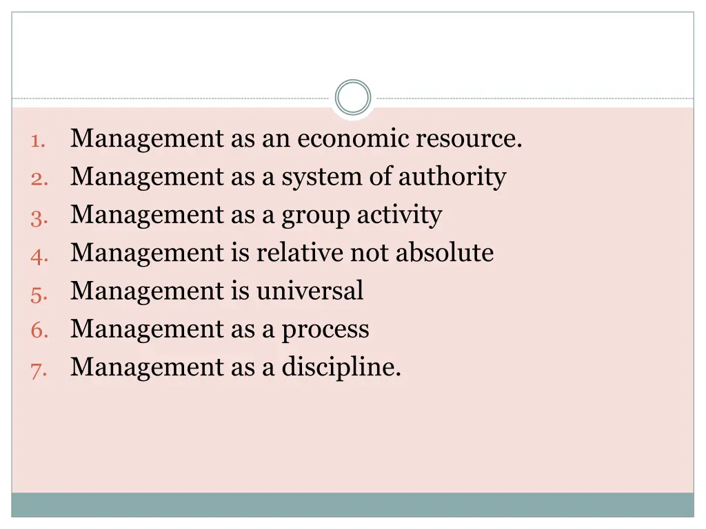 management as an economic resource