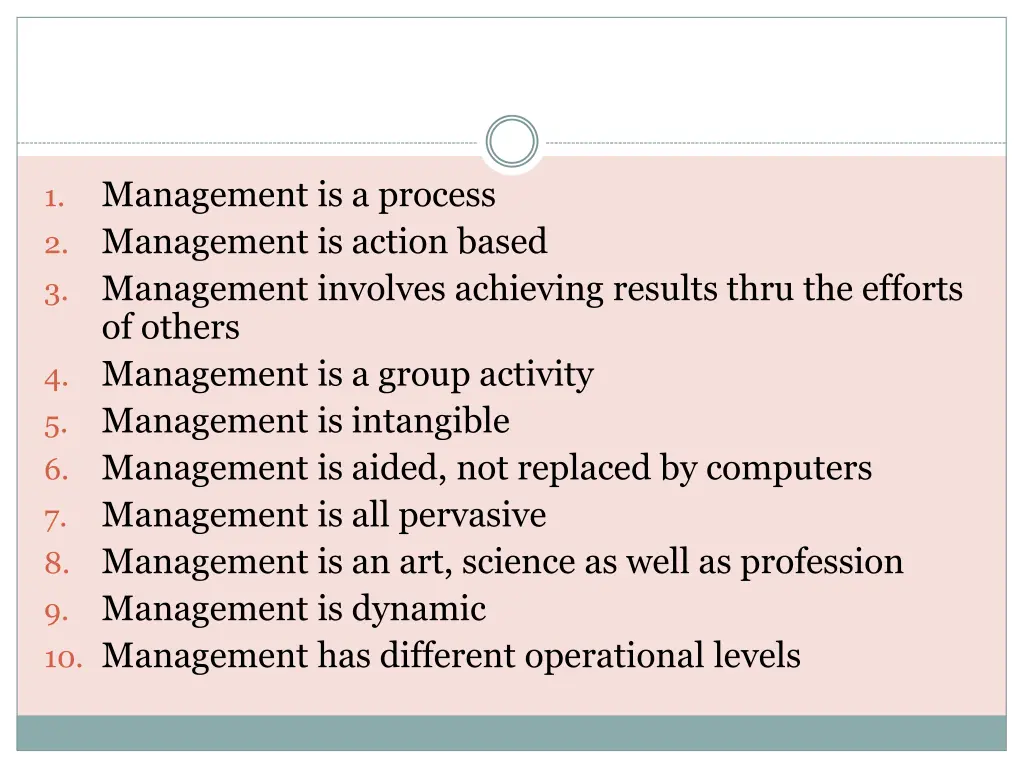 management is a process management is action